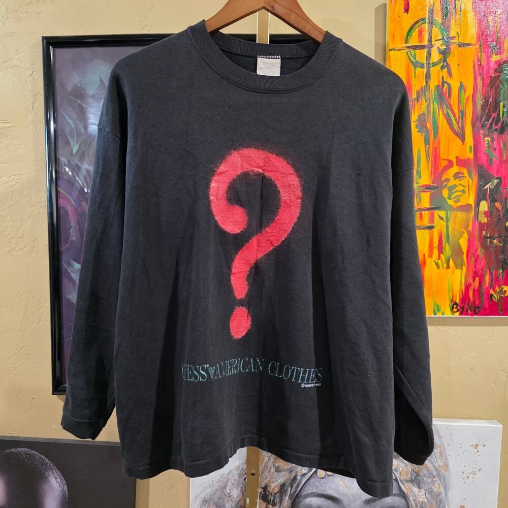 90s Guess Crewneck Grunge Streetwear Sweater Size Large